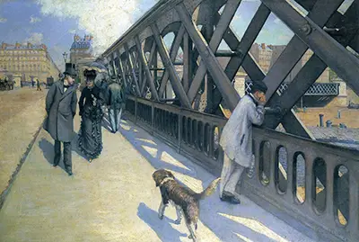 Le Pont de l'Europe Gustave Caillebotte